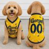 Good Boy Summer Dog Jersey, Personalized Honey Bee Dog Shirt, Custom Name Number Pet Tank Top, Summer Puppy Outfit, Dog Clothes, Pet Apparel