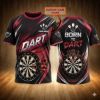 Custom Dart Shirt, Personalized Darts Jersey, Born To Dart Shirt, Dart Player Gift, Custom Name Dart Team Jersey, Dart Matching Shirt