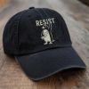 Embroidered Penguins Resist Hat, Protest Penguins Tshirt, Embroidered Penguins Against Tariffs, Subtle FDT Resistance, Funny Democrat Hat