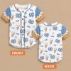 Personalized Ice Cream Baseball Jersey Custom Name Number, Cute Summer Baseball Shirt, Matching Family Baseball Outfit Gift