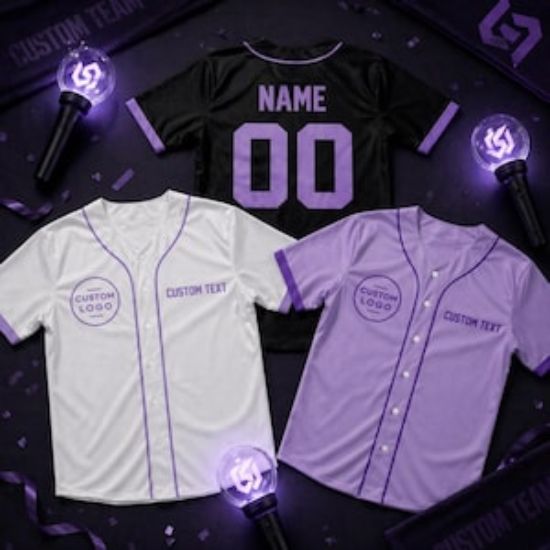 Personalized Purple Team Name Number Baseball Jersey, Custom Baseball Jersey Shirt, Family Baseball Jersey Uniform For Music Fans Lovers