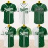 Custom Green Baseball Jersey, Personalized Name Number Shirt, Team Uniform, Baseball Style  Shirt Gift, Team Baseball Matching Green Shirt