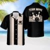 Custom Name Bowling Shirt Retro Hawaiian Style, Personalized Team Bowling Jersey, Matching Family Bowler Outfit Gift for Bowlers
