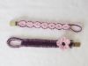 Picture of Pacifier Clips CROCHET PATTERN PDF instant Download dummy clips newborn gift baby shower baby boy baby girl pacifier clip