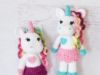 Picture of CROCHET PATTERN - Unicorn Doll - amigurumi toy crochet doll stuffed animal unicorn softie handmade PDF unicorn pattern digital pattern