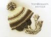 Picture of CROCHET PATTERN Earflap Pom-Pom Hat (5 sizes included from newborn-adult) Intant Download