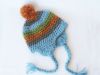 Picture of CROCHET PATTERN Earflap Pom-Pom Hat (5 sizes included from newborn-adult) Intant Download