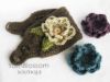 Picture of Crochet Ear Warmer PATTERN -Ear Warmer with Interchangeable Flowers- headband pattern crochet flower winter PDF instant download
