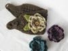 Picture of Crochet Ear Warmer PATTERN -Ear Warmer with Interchangeable Flowers- headband pattern crochet flower winter PDF instant download