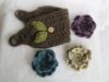 Picture of Crochet Ear Warmer PATTERN -Ear Warmer with Interchangeable Flowers- headband pattern crochet flower winter PDF instant download