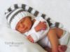 Picture of Baby CROCHET PATTERN - Top Knot Beanie - newborn hat elf tassel photo prop babies photography prop PDF pattern