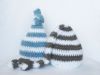Picture of Baby CROCHET PATTERN - Top Knot Beanie - newborn hat elf tassel photo prop babies photography prop PDF pattern