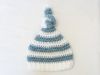 Picture of Baby CROCHET PATTERN - Top Knot Beanie - newborn hat elf tassel photo prop babies photography prop PDF pattern