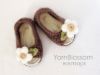Picture of CROCHET PATTERN - Peek-a-boo Baby Shoes - digital download, PDF, baby booties, crochet shoes, baby girl