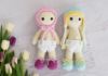 Picture of Amigurumi CROCHET PATTERN - Benjy and Bridget Dolls - PDF toy amigurumi crochet doll crochet amigurumi softie baby doll twin baby dolls kids