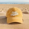 Picture of Embroidered Custom Text Pigment Dyed Hat, Personalized Dad Cap , Embroidery Logo Hat , Gift For New Dad Mom, Gift For Bride, Bachelorette