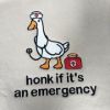 Picture of Embroidered Funny Goose Nurse Sweatshirt, Emergency Nurse Sweatshirt, Cute EMT Gift, Embroidered ER Nurse Shirt, Funny Nurse Gift