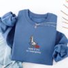 Picture of Embroidered Funny Goose Nurse Sweatshirt, Emergency Nurse Sweatshirt, Cute EMT Gift, Embroidered ER Nurse Shirt, Funny Nurse Gift