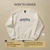 Picture of Embroidered Personalized Godmother & Godfather Sweatshirt With Godchild Name on Sleeve, Gift for Godmother Proposal, Godparents Gift