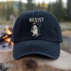 Picture of Embroidered Penguins Resist Hat, Protest Penguins Tshirt, Embroidered Penguins Against Tariffs, Subtle FDT Resistance, Funny Democrat Hat