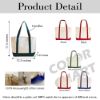 Picture of Embroidered The Lotus Resort & Spa Canvas Tote Bag, The Lotus Inspired Embroidered Summer Bag, Gift For Lotus Fan