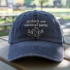 Picture of Embroidered Protect Our National Parks Hat, Pigment Dyed Park Lover Hat, Nature Lover Gift, Conservation Gift, Nature Lover Gift
