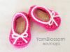 Picture of CROCHET PATTERN - Leah Slippers - baby shoes crochet booties toddler slippers baby girl baby shower gift digital download