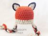 Picture of CROCHET PATTERN Baby Fox Earflap Hat (5 sizes included from newborn to 10 years old) Instant Download