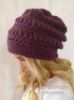 Picture of Crochet Hat PATTERN - The Slouchy Beanie - Instant Download PDF pattern girl winter hat
