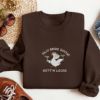 Picture of Embroidered Funny Goose Bride Gett'n Loose Sweatshirt, Funny Wedding Gift, Funny Sweatshirt For Bride, Bachelorette Crewneck, Magrita Shirt