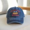 Picture of Embroidered I'm Just Here For The Hotdogs Baseball Hat, 4th of July Hat, Funny Hot Dog Hat, Retro Fourth of July Hat, Funny Hotdog Meme Hat
