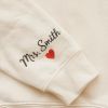 Picture of Embroidered Personalized Couple Mr and Mrs Hoodie, Matching Husband & Wife Shirt, New Wife Sweatshirt, New Couples Gift, Bridal Shower Gift