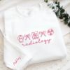 Picture of Embroidered Radiology Xray Tech Icon Sweatshirt With Name On Sleeve, Gifts for radiology tech, Radiology Department Shirt, Radiology Gifts