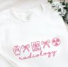 Picture of Embroidered Radiology Xray Tech Icon Sweatshirt With Name On Sleeve, Gifts for radiology tech, Radiology Department Shirt, Radiology Gifts