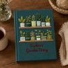 Picture of Personalized Garden's Diary Notebook, Garden Plants Hand Embroidered Notebook, Handmade Fabric Cover Notebook, Plant Lover Gardening Mom