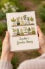 Picture of Personalized Garden's Diary Notebook, Garden Plants Hand Embroidered Notebook, Handmade Fabric Cover Notebook, Plant Lover Gardening Mom