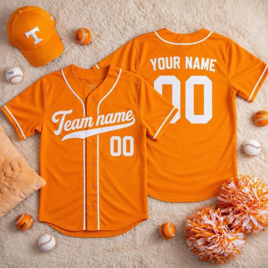 Picture of Personalized Team Name And Number Baseball Jersey, Custom Baseball Jersey Shirt, Family Baseball Jersey Uniform For Baseball Fans Lovers