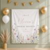 Picture of Custom Wedding Banner Wildflower Bridal Shower Decorations Bride in Bloom Boho Bridal Shower Backdrop Wedding Shower Banner Custom Sign