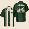 Picture of Custom Name Bowling Shirt Retro Hawaiian Style, Personalized Team Bowling Jersey, Matching Family Bowler Outfit Gift for Bowlers