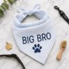 Picture of Personalized Big Bro Dog Embroidered Pet Bandana, Custom Dog Bandana Name, Puppy Scarf, Cute Pet Accessories, Big Bro Dog Bandana Gift