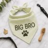 Picture of Personalized Big Bro Dog Embroidered Pet Bandana, Custom Dog Bandana Name, Puppy Scarf, Cute Pet Accessories, Big Bro Dog Bandana Gift
