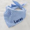 Picture of Personalized Embroidered Pet Bandana, Custom Embroidered Dog Bandana with Name, Custom Cat Scarf, Cute Pet Accessories, Cat Gift Idea