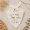 Picture of Embroidered Pregnancy Announcement Dog Bandana, And Then There Were Four Pet Scarf, Baby Reveal Puppy Bandana Gift, Dog Cat Bandana