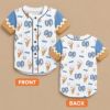 Picture of Personalized Ice Cream Baseball Jersey Custom Name Number, Cute Summer Baseball Shirt, Matching Family Baseball Outfit Gift