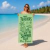 Picture of Personalized Tired Teachers Summer Club Towel, Custom Teacher Beach Towel, Custom Beach Towel for Women, Teacher Beach Towel Gift, Girl Trip