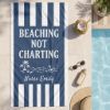 Picture of Beaching Not Charting Beach Towel, Personalized Nurse Beach Towel, Custom Nurse Summer Towel, Pool Towel Gift for Nurses, Nurse Summer Gift