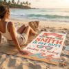 Picture of Personalized Teacher Beach Towel, Beaching Not Teaching Towel, Custom Teacher Summer Towel, Mrs Off Duty Pool Towel, Teacher Off Summer