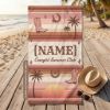 Picture of Personalized Cowgirl Beach Towel, Custom Name Summer Pool Towel, Western Coastal Cowgirl Summer Club Towel, Retro Beach Gift, Western Girl