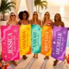 Picture of Personalized Bride Tribe Beach Towel 2026, Custom Bachelorette Party Pool Towel, Girls Trip Beach Gift, Bridesmaid Vacation Beach Towel