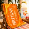 Picture of Personalized Bride Tribe Beach Towel 2026, Custom Bachelorette Party Pool Towel, Girls Trip Beach Gift, Bridesmaid Vacation Beach Towel